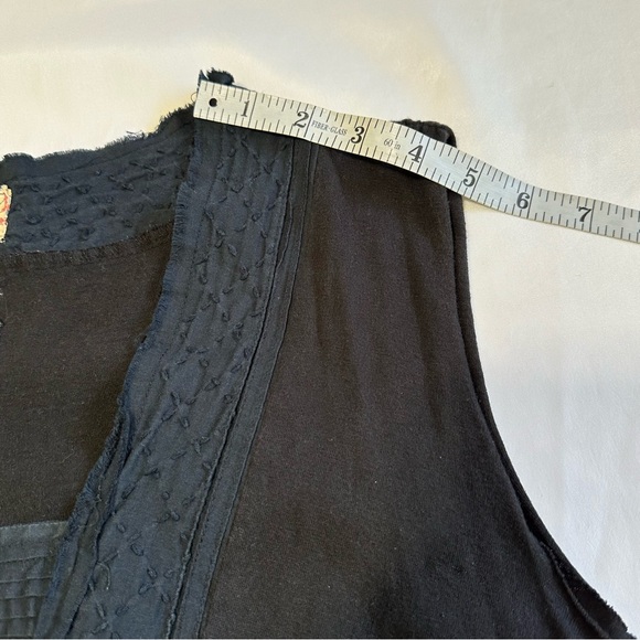 Vintage Y2K Billabong Summer Black Babydoll Midi Dress Cotton Linen Size Large - Picture 12 of 12